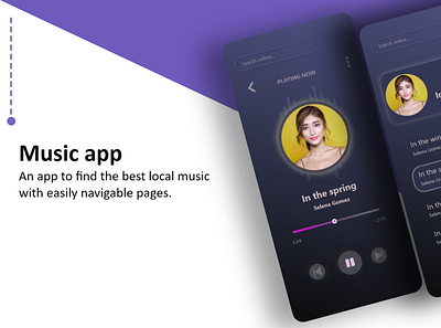 Lets hear to some music. app design graphic design illustration ui ux vector