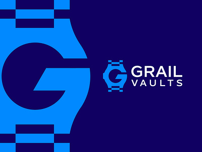 Grail Vaults Logo branding clock logo design g logo graphic design hand watch logo illustration letter g clock logo letter g logo letter g watch logo logo luxury watch logo time logo timer logo typography ui ux vector watch logo wrist watch logo