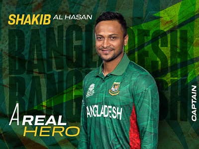 Shakib Al Hasan Tribute Poster anondo sagor bangladesh bloom design branding cricket team design graphic design illustration logo modern poster design poster sagor anand shakib al hasan sports sports flyer design sports poster tribute poster typography ui vector