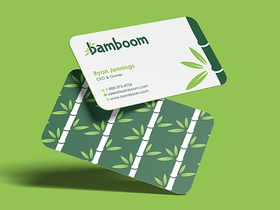 Bamboom Branding (Business Card) bamboo bamboo logo bamboo logo design branding business and stationery business card business cards design graphic design logo logo and business card luxury business card professional business card typography typography logo ui vcard vector visit card visiting card