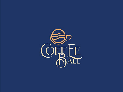 Coffee Ball graphic design logo