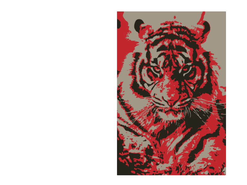 Vectorized Tigerr illustration vector