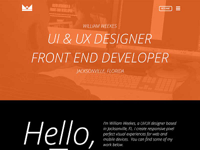 Portfolio layout black layout portfolio ui ux visual design orange
