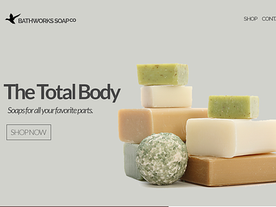 Bathworks ver2 layout mobile first responsive soap shop soap website ui design ux design visual design website