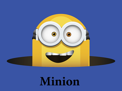 Minion. Cartoon despicable me. graphic design minion