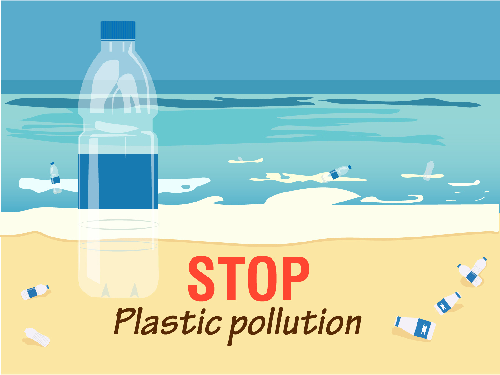 Stop plastic pollution by Sergey_cher on Dribbble