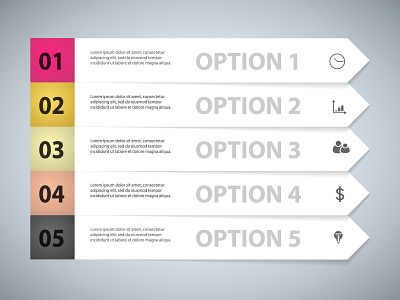 Arrow infographics