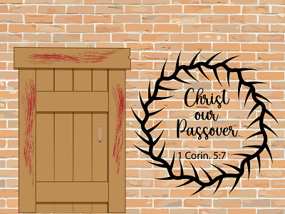 Christ our Passover, Easter christian poster holiday