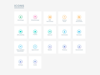 Bank Icon Set