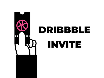 One Dribbble Invite graphic design icongraphy icons illustration invite