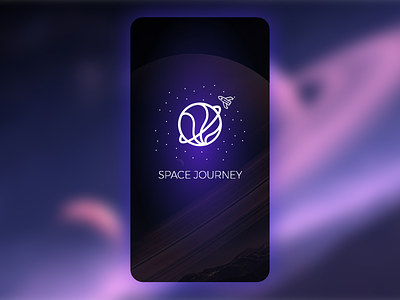 Adobe XD Playoff: Space Journey design illustration mobile app ui
