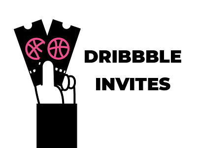 Couple of Dribbble Invites graphic design icongraphy icons illustration invite