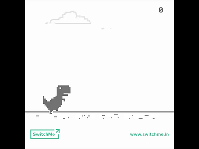 T-Rex Caught Your Message - SwitchMe Ad 2d animation after effects animation animation branding character design design graphic design illustration