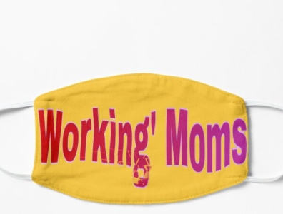 Working moms Flat masks Design Mask graphic design logo m4 m4hv mask masks redbubble