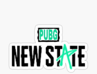 PUBG NEW STATE STICKERS DESIGN Stickers design graphic design logo m4 m4hv motion graphics redbubble sticker