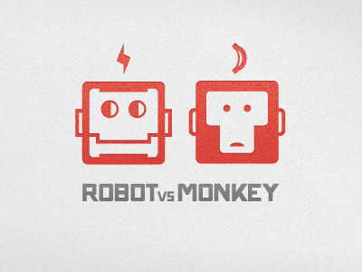 RvM Logo logo monkey robot robot vs monkey
