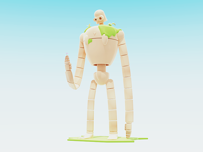 Laputan Robot b3d blender miyazaki oddling robot studio ghibli