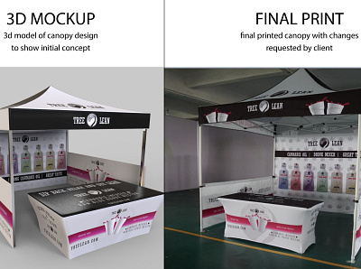 Trade Show Booth Design - Mockup and Final Print 3d modeling brand development branding design illustration logo