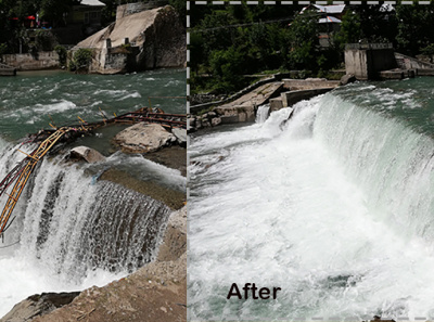 water fall correction