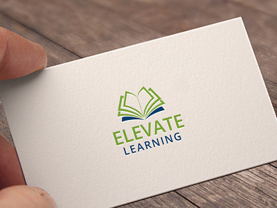 Elevate Learning Logo branding clean design education education logo identity learning logo logo design