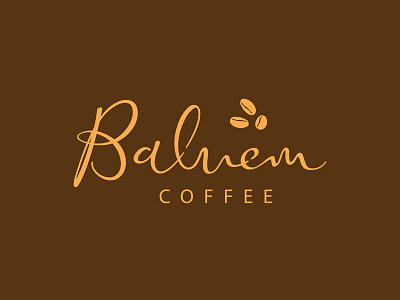Baluem Coffee Lettering Logo awesome baluem coffee freedraw handdraw letterer lettering logo typo typographer typography wacom