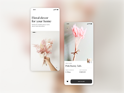 E-Commerce Application for Floral Businesses app design interface mobile app ui ui ux ux