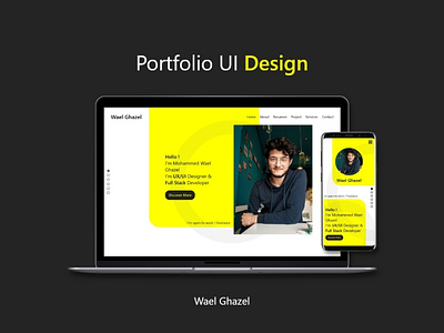 Portfolio UI 3d mobile web