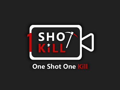 1 Shot 1 Kill branding graphic design logo