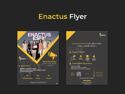 Enactus Flyer advertising branding club design enactus flyer graphic design