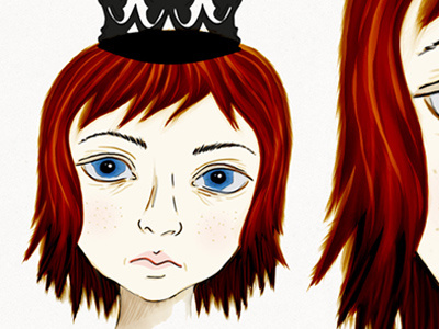 Lilttle Princess character digital girl illustration