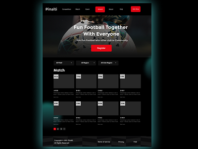 Pinalti Website for Fun Football branding design graphic design icon illustration ui ux vector