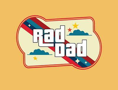 Rad Dad- Father's Day Celebration animation church event graphic design icon illustration logo