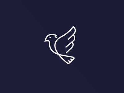 One-line Logo Design - Toucan animal animals bird circle color design grid illustration logo logo animal mark