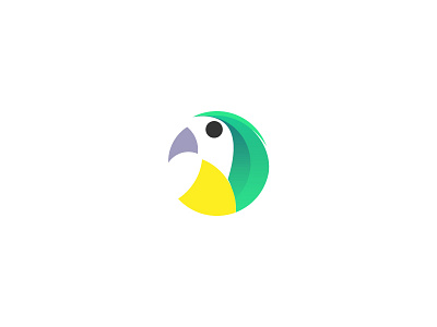 Parrot - Logo Animal animal animals bird birds circle green grid logo mark parrot parrots