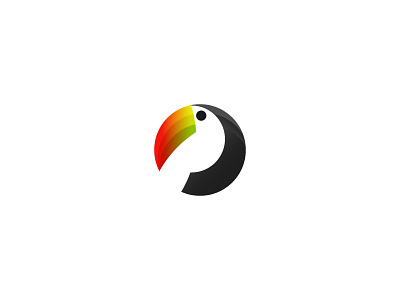 Toucan - Logo Animal animal animals bird birds circle grid logo mark orange toucan toucans