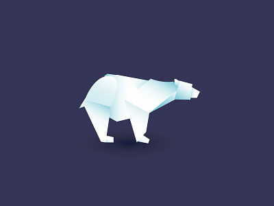 Polar Bear animal bear bears colorful colors logo logos origami polar