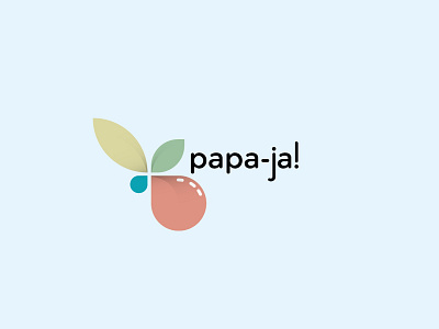 Papa-ja! - Logo Concept concept design flat flat logo logo logos orange papaya