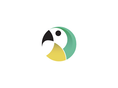 Parrot 2 best bird circle grids logo perfect uix web