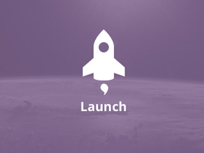 Just Launch launching purple rocket space