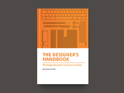 The Designer's Handbook books cover designer handbook orange