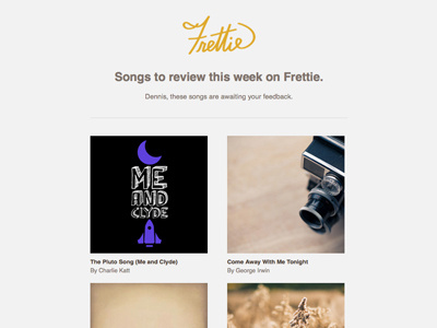 Frettie Latest Songs Email email marketing music newsletter weekly