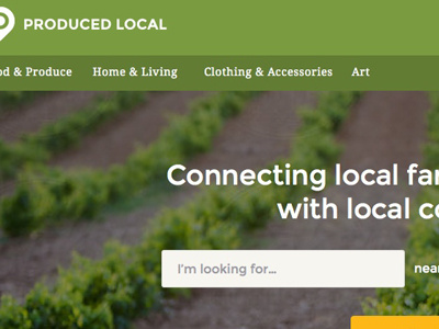 Produced Local Homepage directory discovery foods green homepage local search