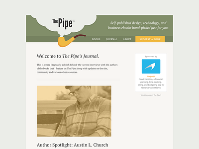 The Pipe Journal blog books design e books journal pipe self published