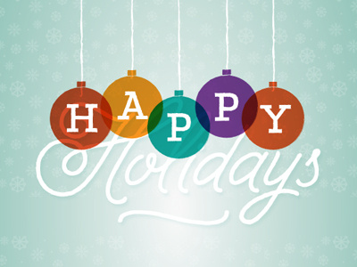 Happy Holidays Graphic holidays logos typography