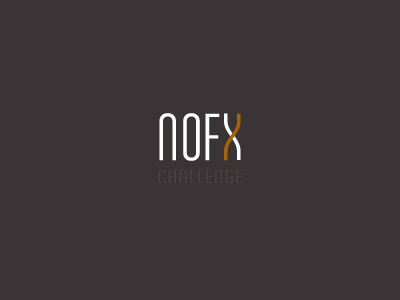 No Effect Challenge logo simplicity typography