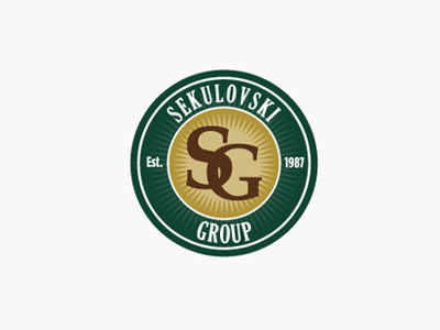 The Sekulovski Group Logo circle crest logos real estate