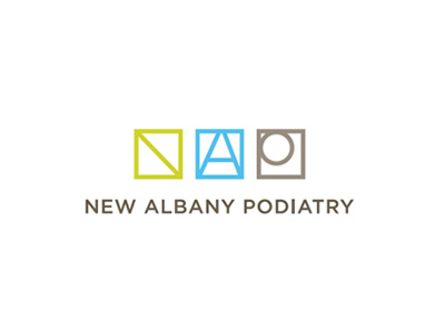 New Albany Podiatry (Round 1) Logo geometric health care squares