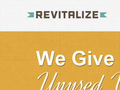 "Revitalize" Web Comp concepts retro revitalize website