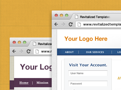 Landing Page Product Feature browser comps vintage web templates webdesign