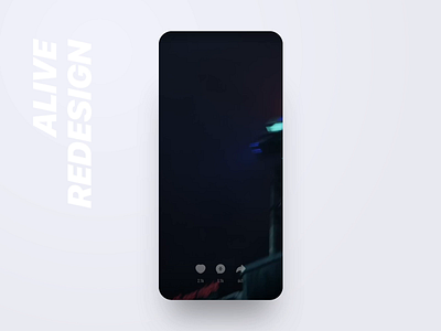 ALIVE Rdesign Animotion animation app dark design mobile ui ux video